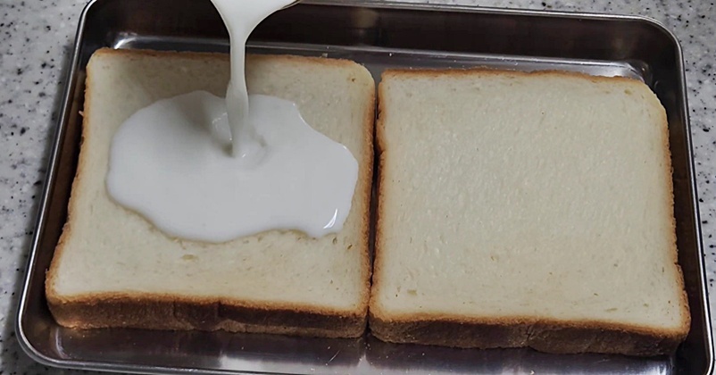 식빵 '2장' 놓고 우유 쪼로록 부어 보세요...카페 갈 필요 없습니다