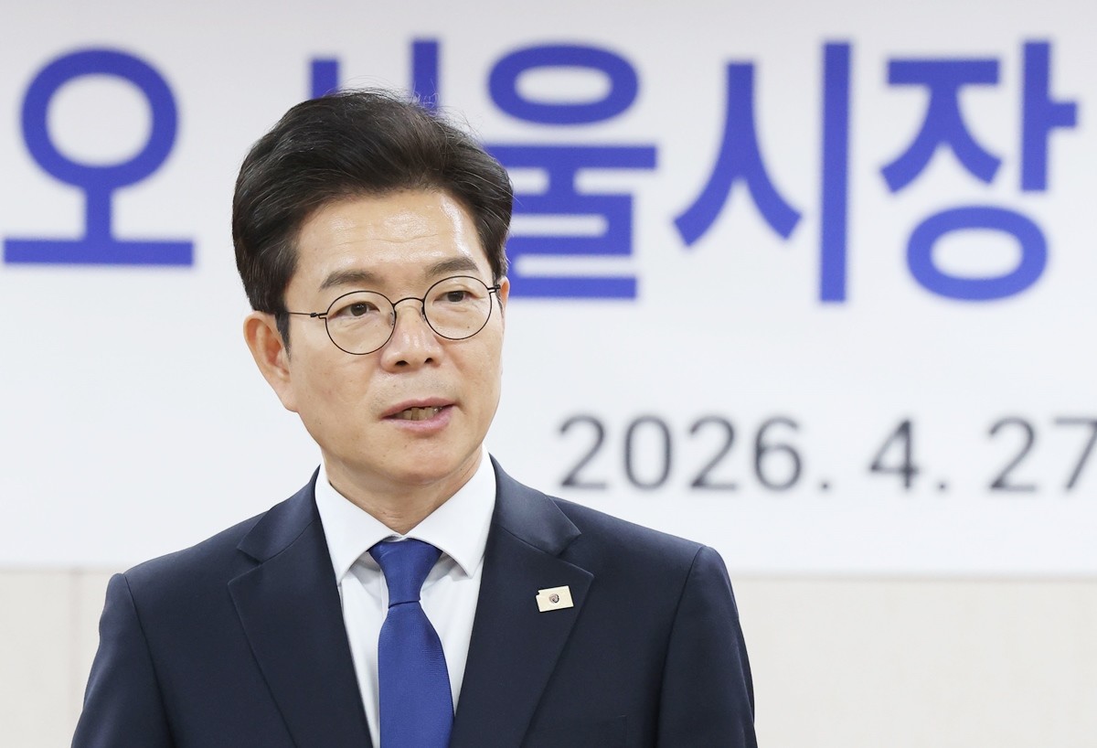 정원오 더불어민주당 서울시장 후보 자료 사진. 정원오 후보는 27일 민주당의 험지로 꼽히는 서울 '강남 3구'를 방문해 재건축 사업 관련 발언을 했다. 정 후보는 '강남 지역의 재건축 사업이 빠르고 안전하게 진행되도록 전력을 다해 뒷받침하겠다'라며 표심 공략에 나섰다. / 뉴스1