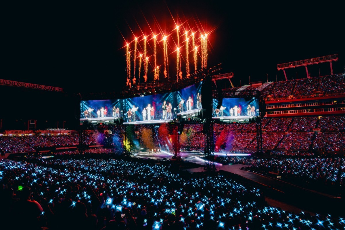 지난 26일 진행된 'BTS 월드 투어 '아리랑' 인 탬파' 공연 현장 / 방탄소년단 엑스(구 트위터)