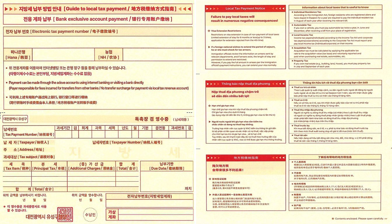 유성구, 대전 첫 외국인 체납고지서 다국어 발송