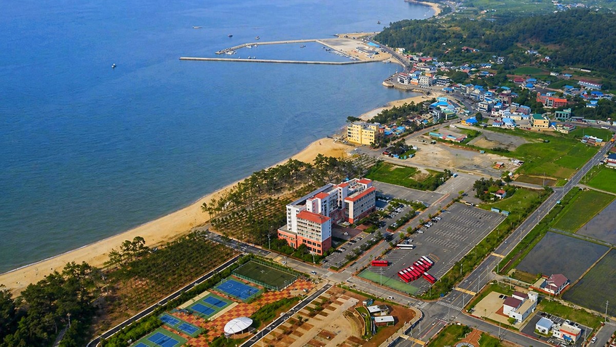 율포해수욕장. 기사 내용 토대로 AI툴 활용해 제작한 자료사진.