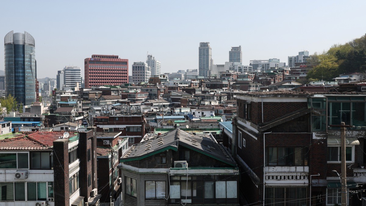 공공재개발로 추진 중인 서울 마포구 아현1구역 일대.    / 뉴스1