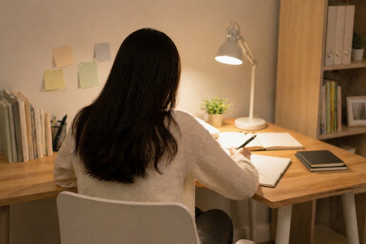 공부하는 모습 / 기사 내용을 바탕으로 제작한 AI 이미지