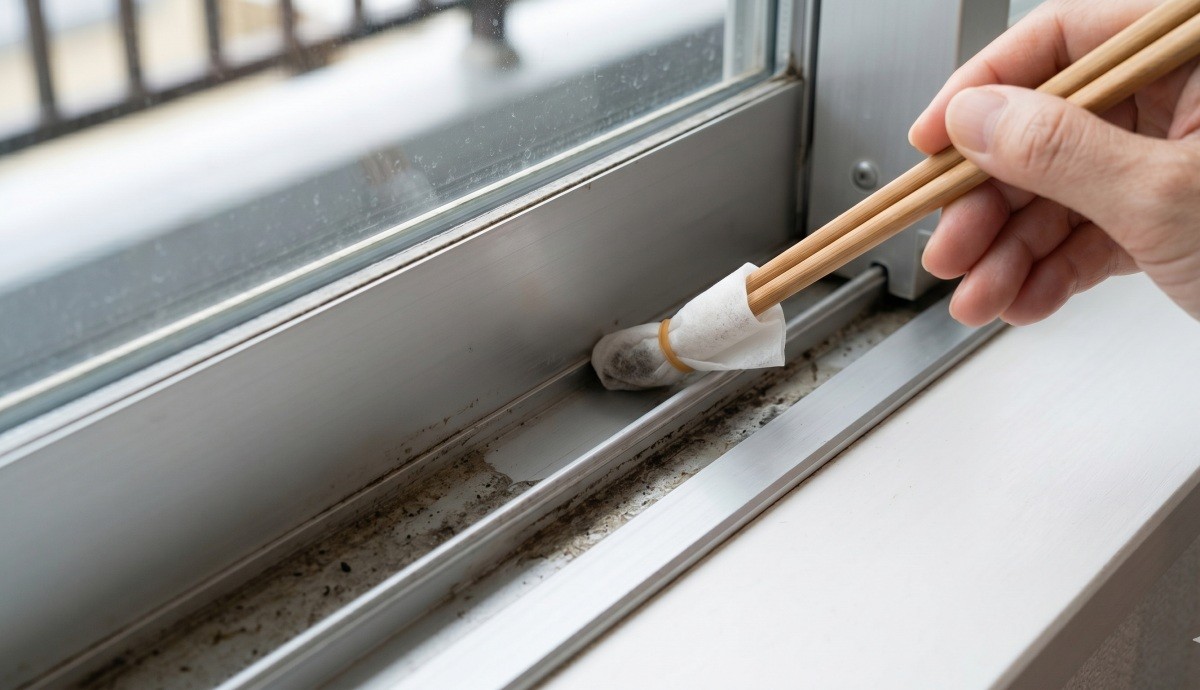 창틀 먼지 제거. 기사 이해를 돕기 위해 AI로 제작한 자료 이미지.