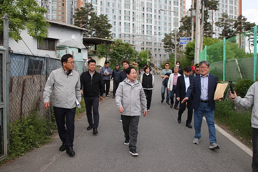 주광덕 남양주시장, 다산동 일대 '생활 밀착' 현장 점검