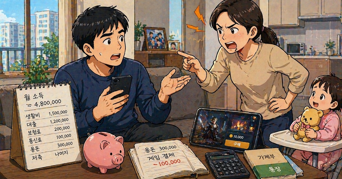 "월 500만원 버는데 게임에 5만원 썼다가 아내에게 '이런 말'까지 들었습니다..."