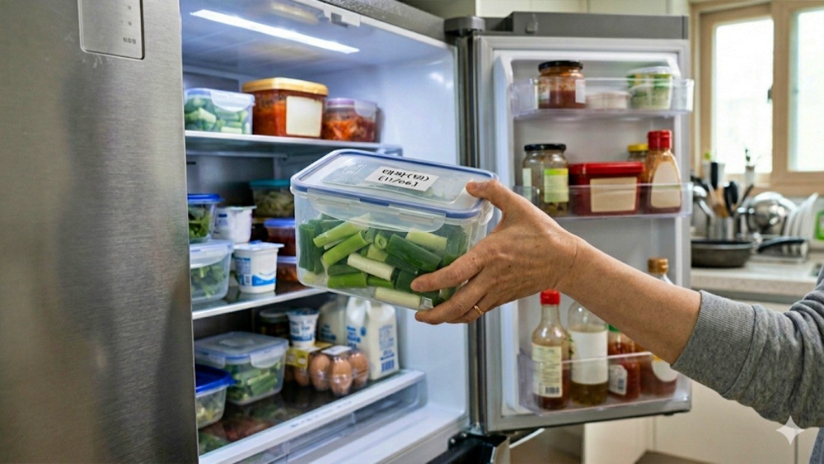 대파 보관. 기사 이해를 돕기 위해 AI로 제작한 자료 이미지.