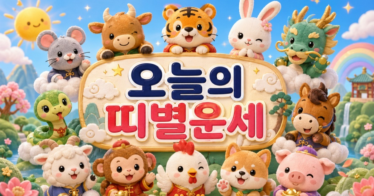 5월 7일 12지지 운세 공개, 호랑이띠·토끼띠·용띠는 '긍정 기운' (+상세운세)