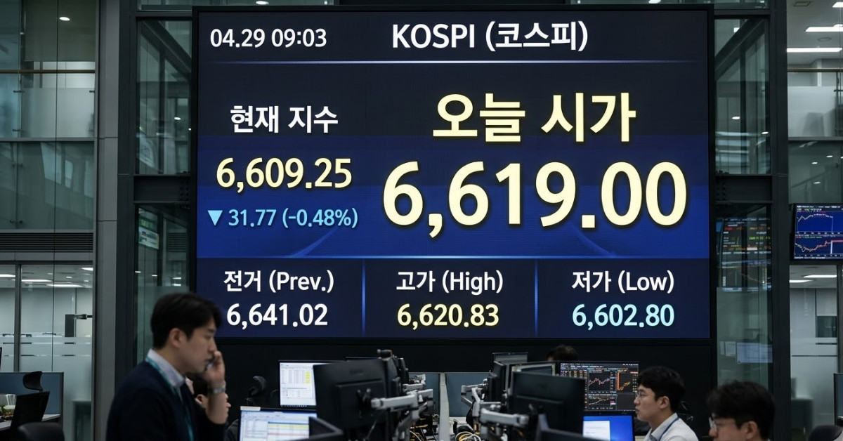 코스피 6600선 안착의 중대 고비…오늘 시장을 뒤흔든 '두 가지' 결정적 변수