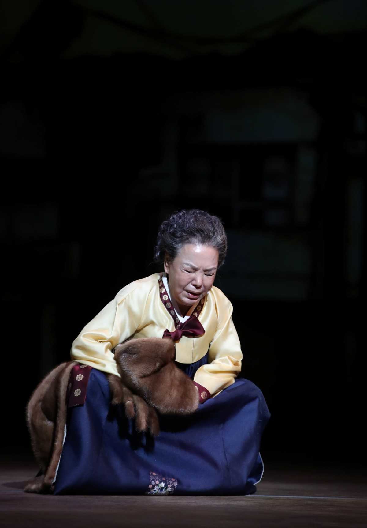 뮤지컬 '친정엄마' 무대에서의 김수미. / 뉴스1