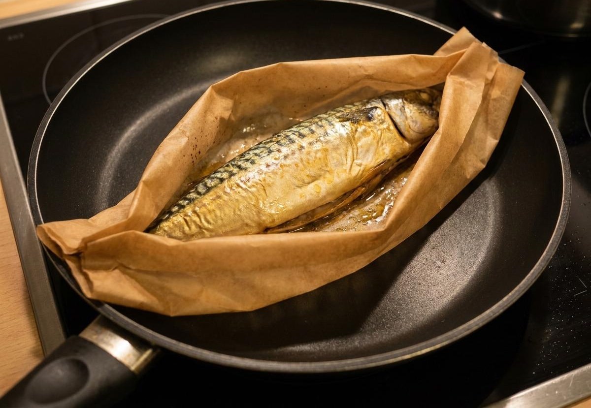 종이호일과 생선. 기사 이해를 돕기 위해 AI로 제작한 자료 이미지.