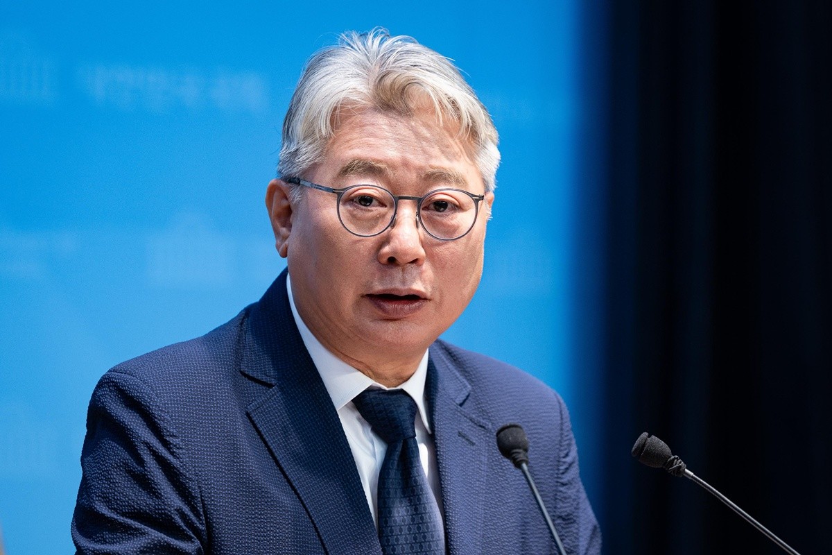 개혁신당 소속 조응천 전 의원이 28일 서울 여의도 국회 소통관에서 6·3 지방선거 경기지사 선거 출마 선언 기자회견을 하고 있다. / 뉴스1