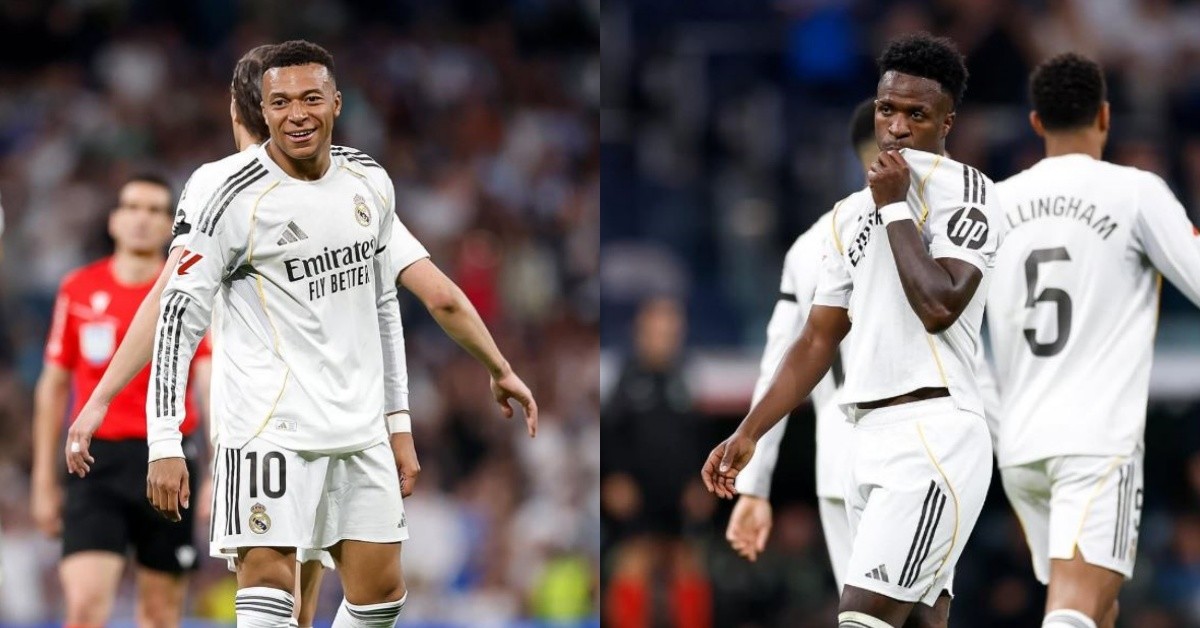 왼쪽부터 킬리안 음바페, 비니시우스 주니오르(이하 레알 마드리드) / 레알 마드리드 인스타그램