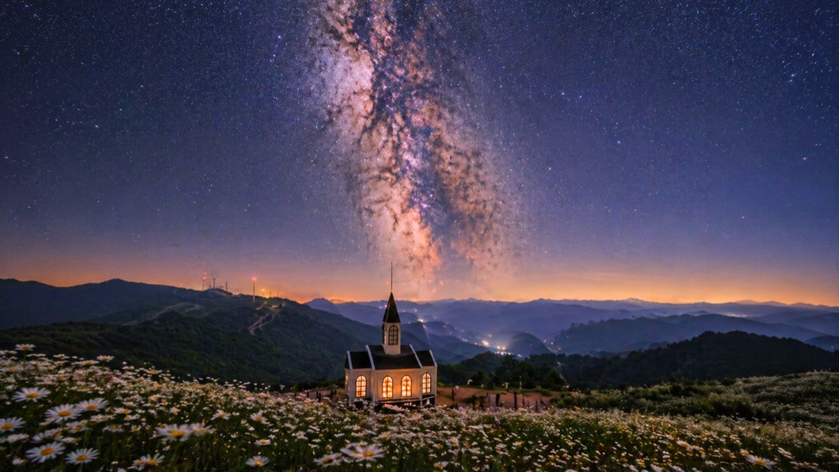 평창 육백마지기 은하수. 기사 내용 토대로 AI툴 활용해 제작한 자료사진.