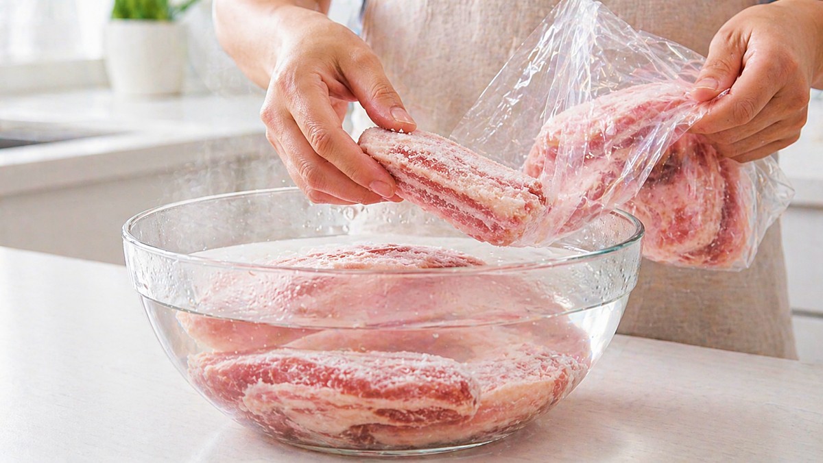 냉동 삼겹살은 반드시 '이 물'에 담가보세요…이렇게 좋은 방법을 나만 몰랐네요