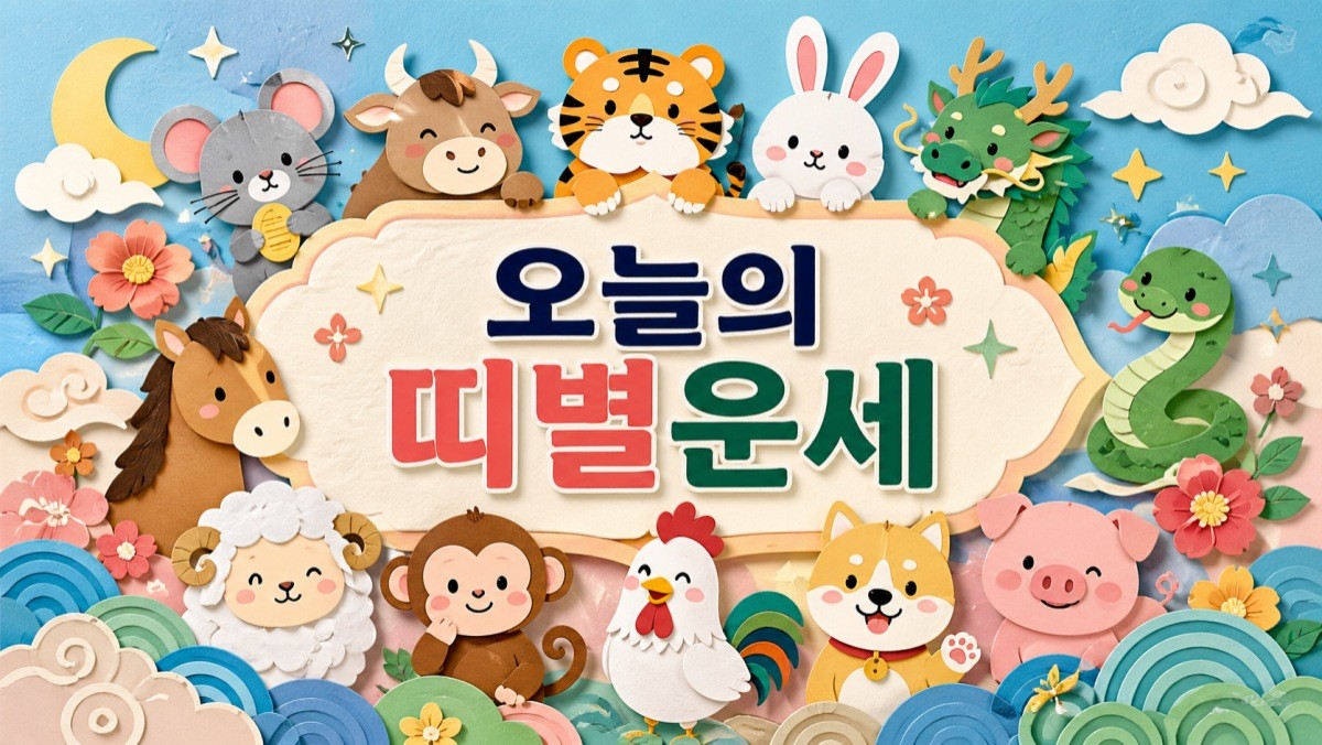 오늘의 띠별운세. 내용 이해를 돕기 위해 AI로 생성한 이미지.