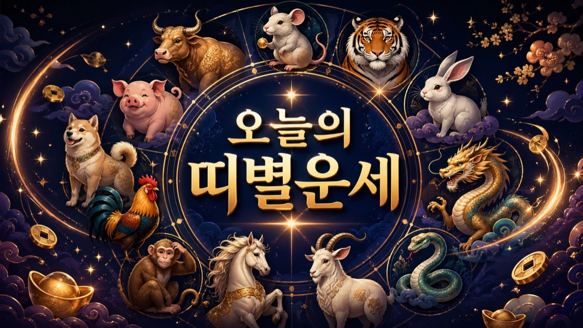 오늘의 띠별운세. 내용 이해를 돕기 위해 AI로 생성한 이미지.