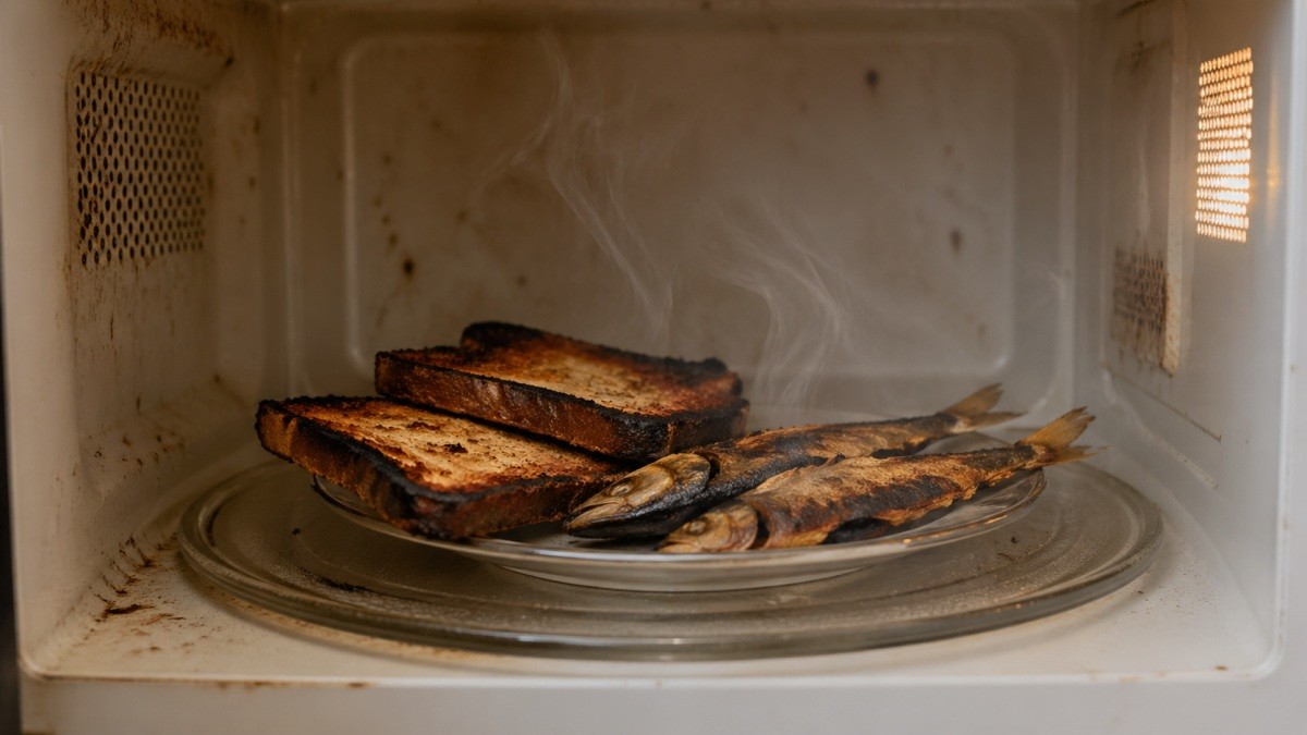 타버린 음식들. 기사 이해를 돕기 위해 AI로 제작한 자료 이미지.