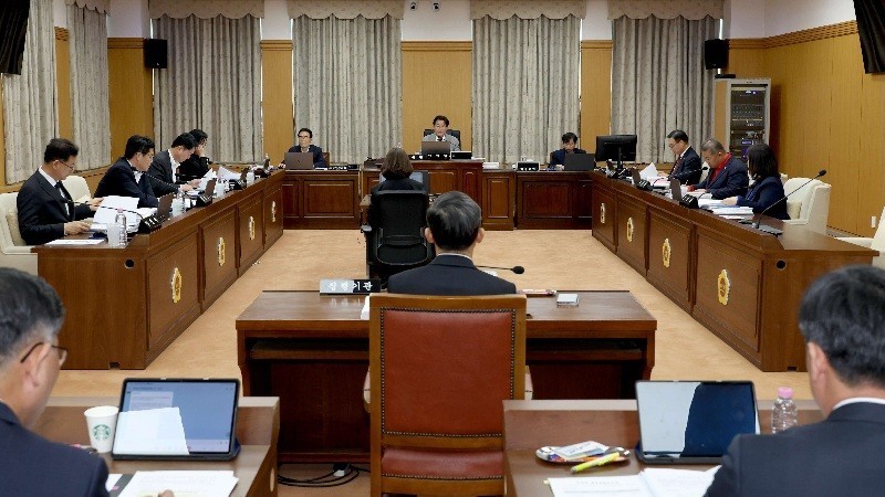 대전시의회 예산결산특별위원회가 2026년 제1회 교육비특별회계 추가경정예산안을 심사·의결하고 있다./사진=대전시의회