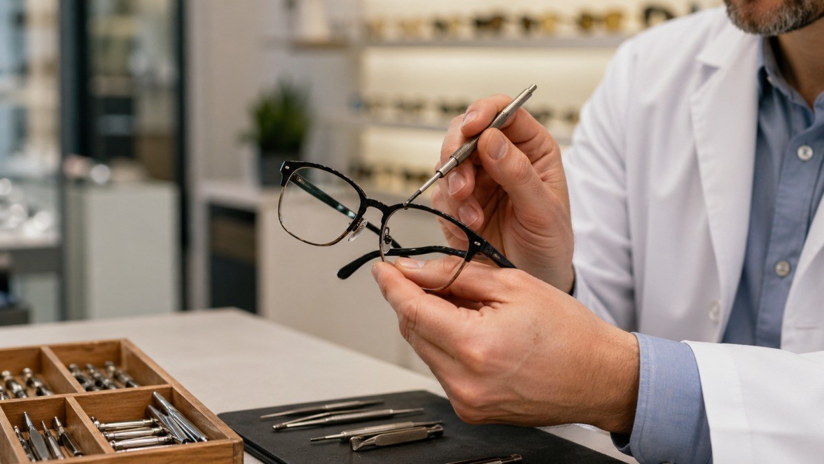 안경 점검. 기사 이해를 돕기 위해 AI로 제작한 자료 이미지.