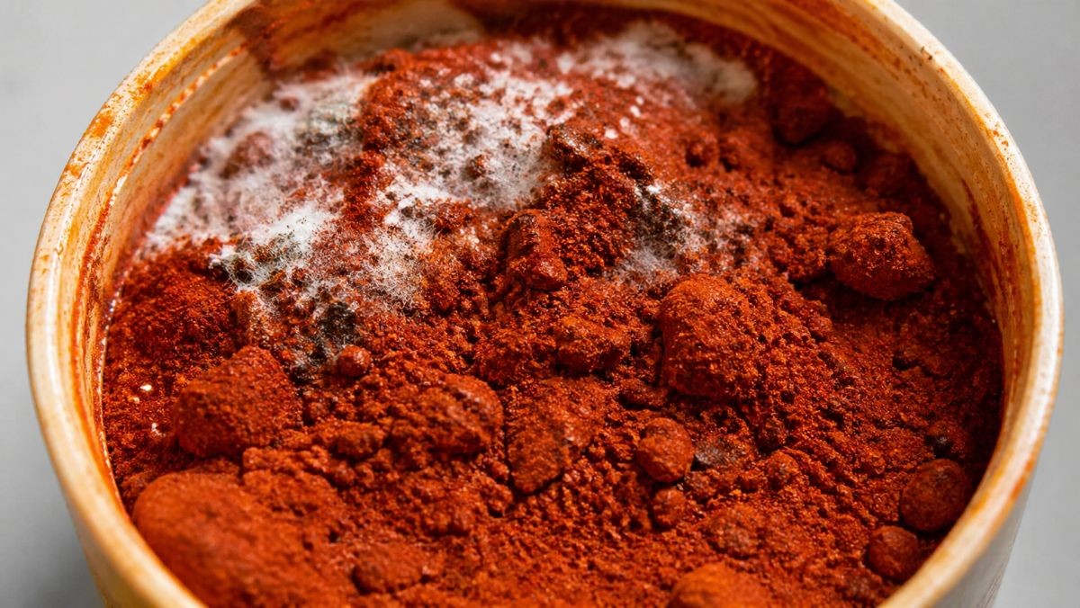 곰팡이 핀 고춧가루. 기사 이해를 돕기 위해 AI로 제작한 자료 이미지.