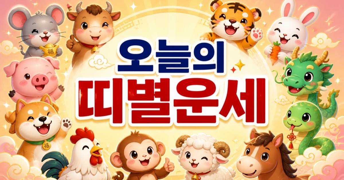 5월 16일 운세, 쥐띠·호랑이띠는 '대박'... 소띠·닭띠는 주의 필수