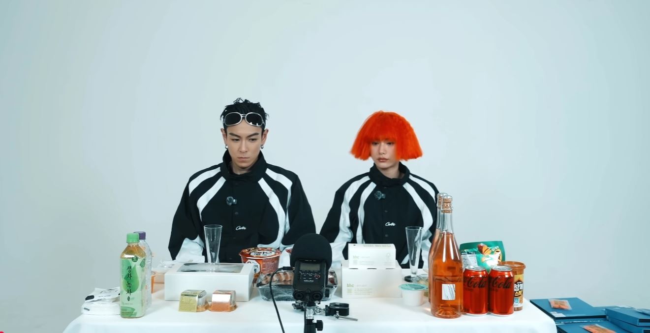 T.O.P and Nana on the ASMR video one time YouTubers  / T.O.P YouTube