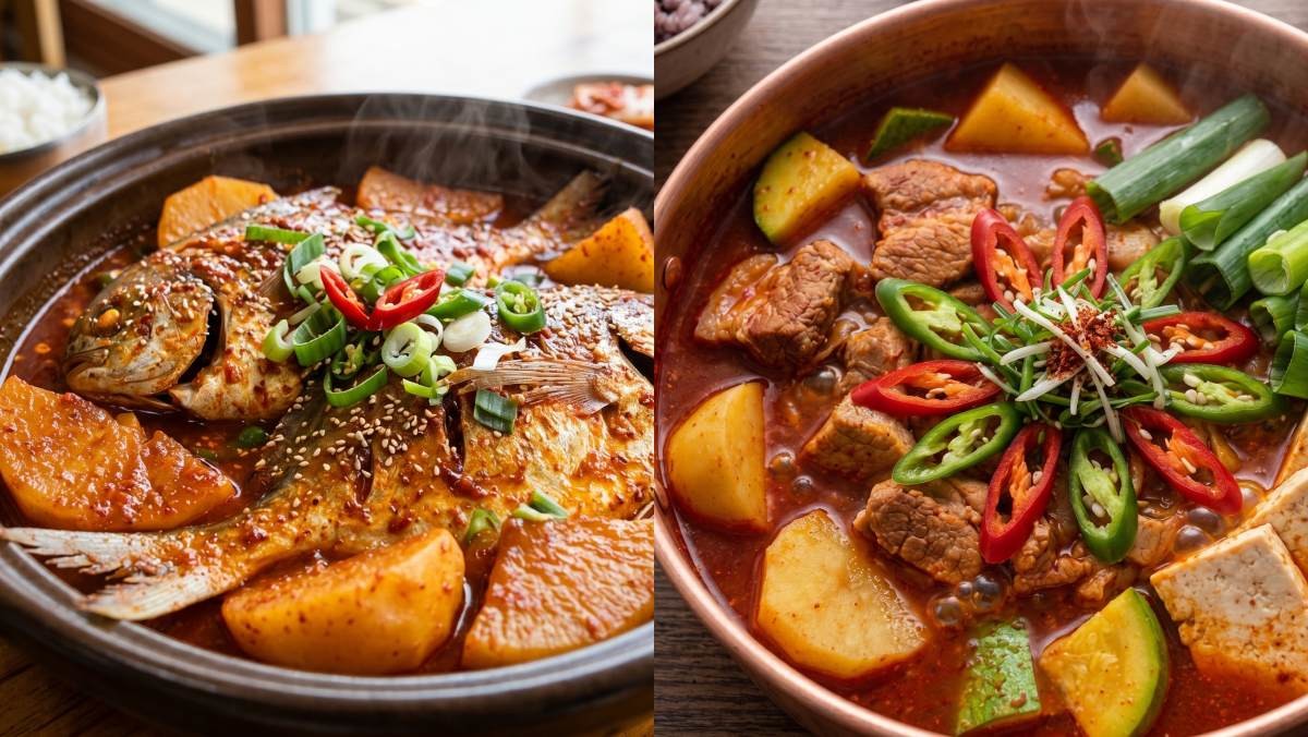 병어조림과 고추장 찌개. 기사의 이해를 돕기 위한 AI 생성 이미지