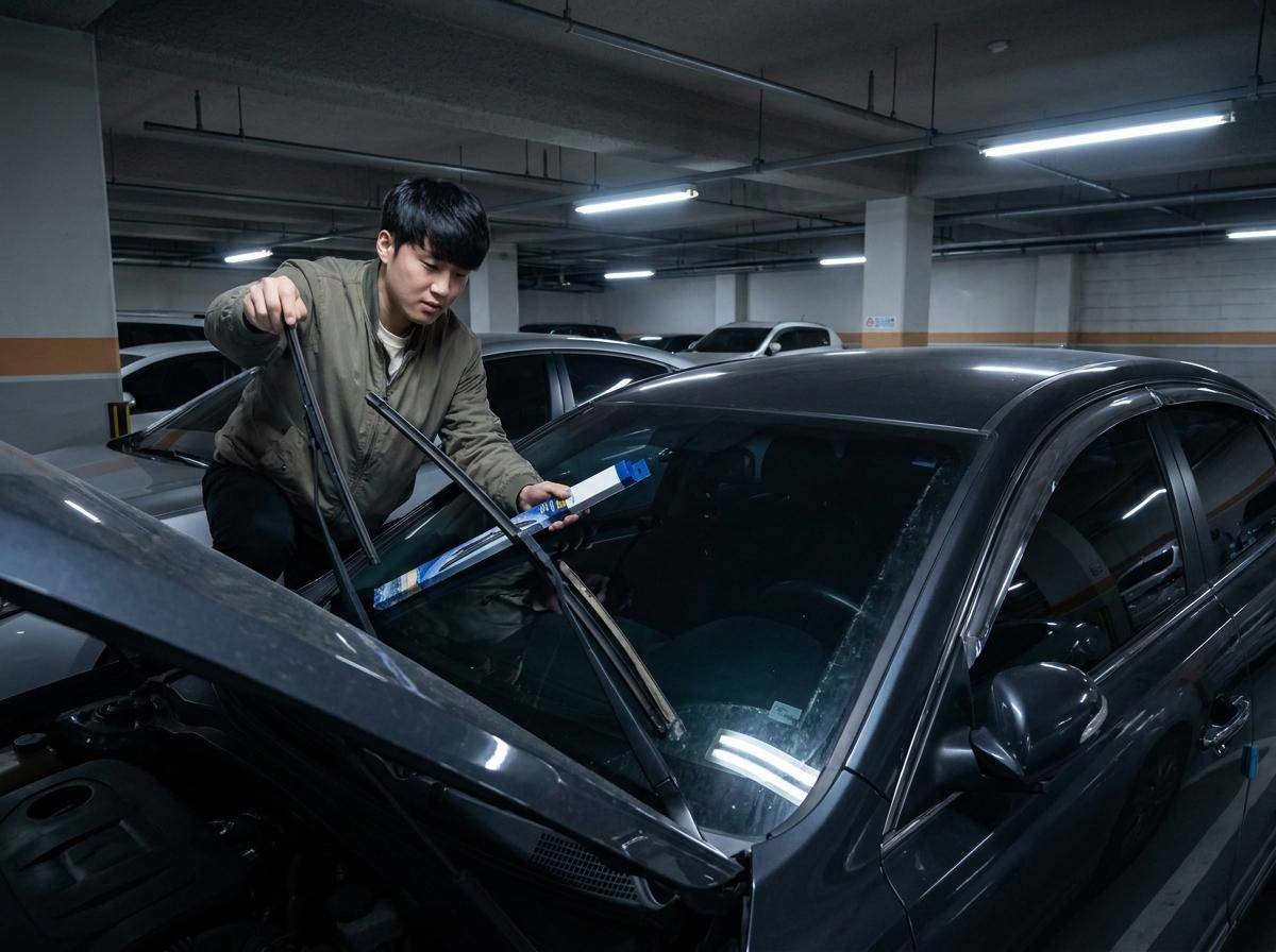 '와이퍼 교체 주기는?' 기사 내용 토대로 AI툴 활용해 제작한 자료사진.
