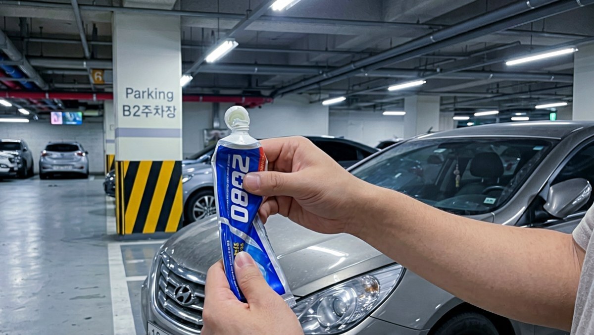 거의 다 쓴 '치약' 버리지 말고 '차'에 두세요…찰떡 쓰임새를 찾았습니다