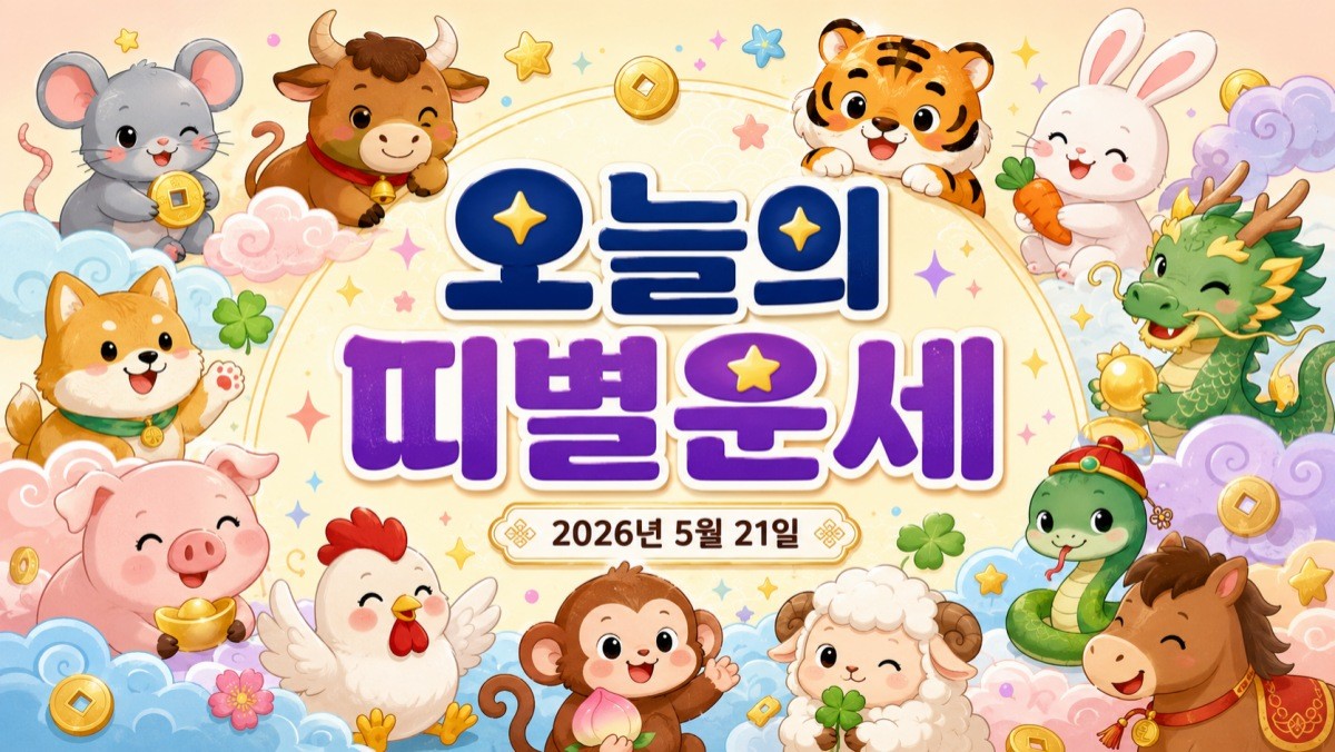 오늘의 띠별운세. 내용 이해를 돕기 위해 AI로 생성한 이미지.
