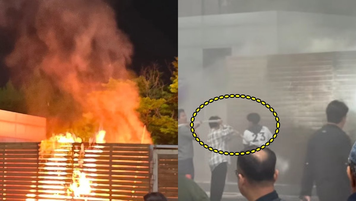 어제 kt야구장 '불' 끈 사람들 정체, 알고 보니…댓글창이 뒤집어졌다