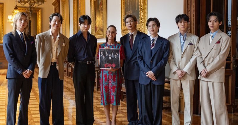 The Arirang Diplomacy of BTS Marks a Historic Moment at the Mexican National Palace