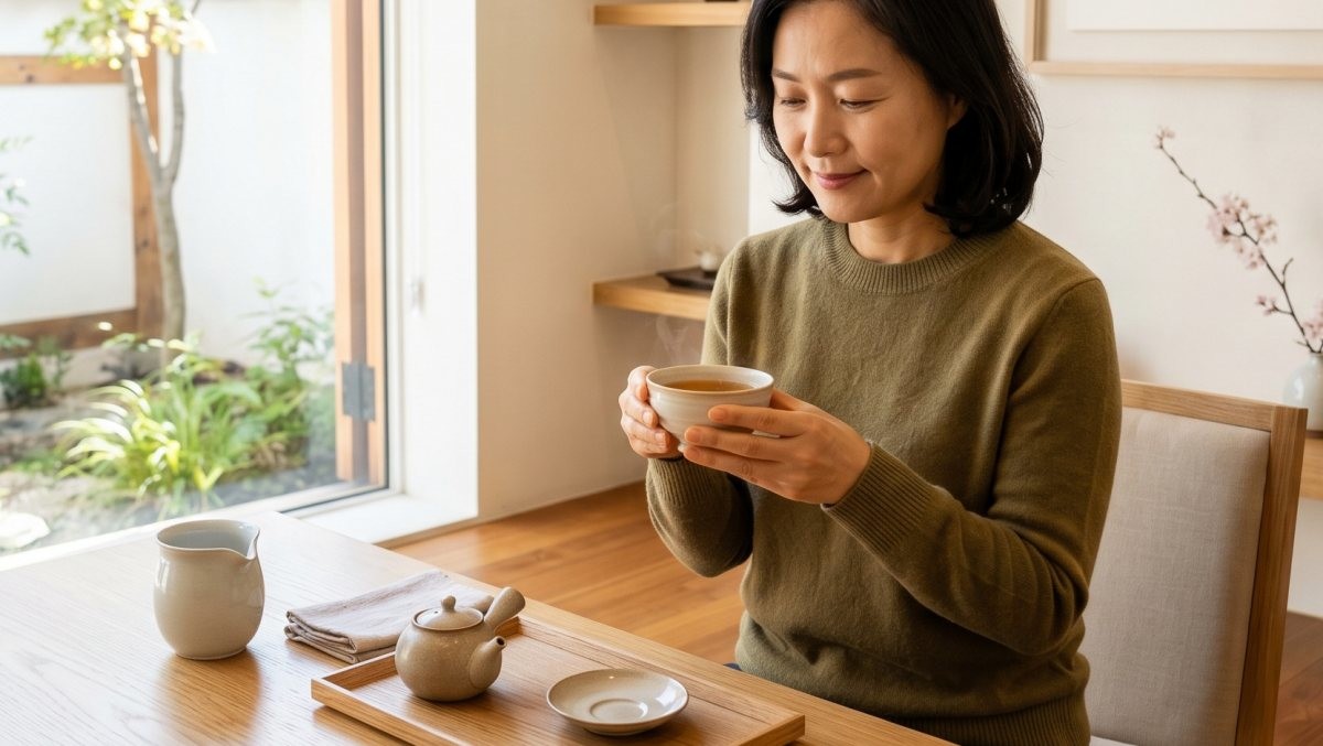 차를 마시는 사람. 기사 이해를 돕기 위해 AI가 생성한 자료사진.