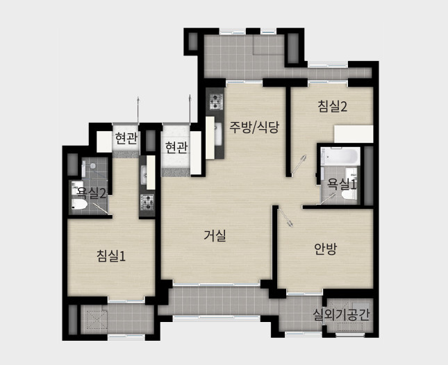 74C형 평면도 / 삼성물산