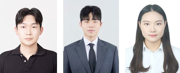 조선대 전창의 석사,고려대 최홍석 박사,조선대 김혜민 박사과정(왼쪽부터)