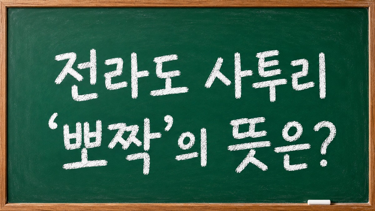 전라도 사투리 '뽀짝' 뜻은?…귀여움, 친근함 강조하는 신조어로도 쓰여  