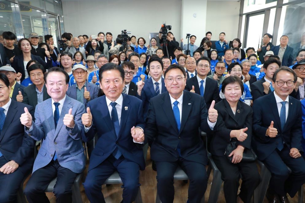 조상호 세종시장 후보가 지난9일 ‘시민동행 통합 선대위’ 발대식 / 조상호 세종시장 후보 측