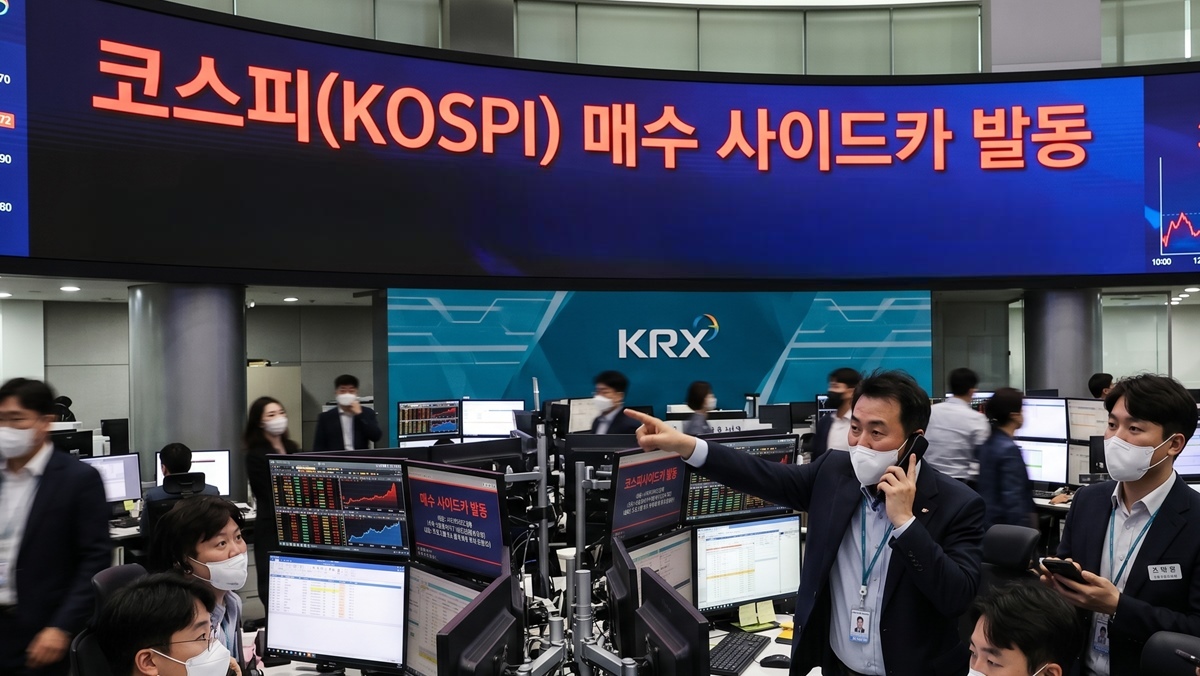 [속보] 급등장에 코스피 매수 사이드카 발동...올해 8번째
