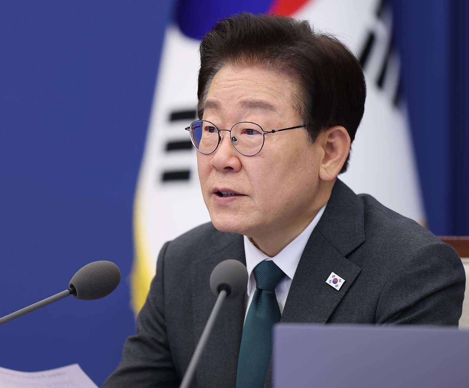 이재명 대통령이 7일 청와대에서 열린 수석보좌관회의에서 발언을 하고 있다. / 뉴스1