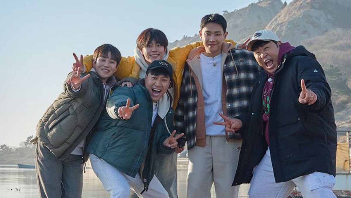 KBS 2TV 예능 프로그램 ‘1박 2일 시즌4’ 멤버들 (왼쪽부터) 딘딘, 유선호, 김종민, 이준, 문세윤. / KBS 제공