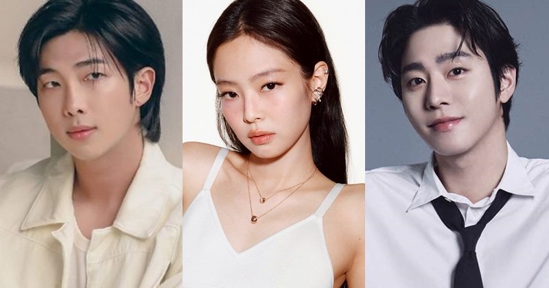 RM(왼쪽부터), 제니, 안효섭  / 빅히트 뮤직·샤넬·더프레젠트컴퍼니 제공
