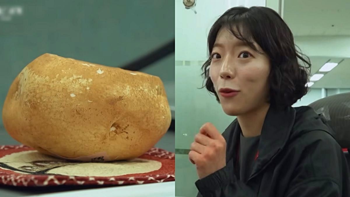SK 하이닉스 직원 책상에 놓인 감자. / 유튜브 'KBS 다큐'