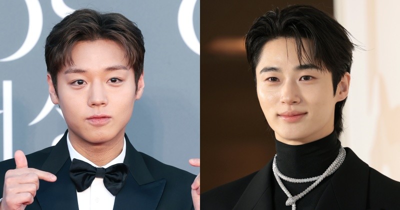 Park Ji-hoon and Byeon Woo-seok wearing classy outfits  / News 1