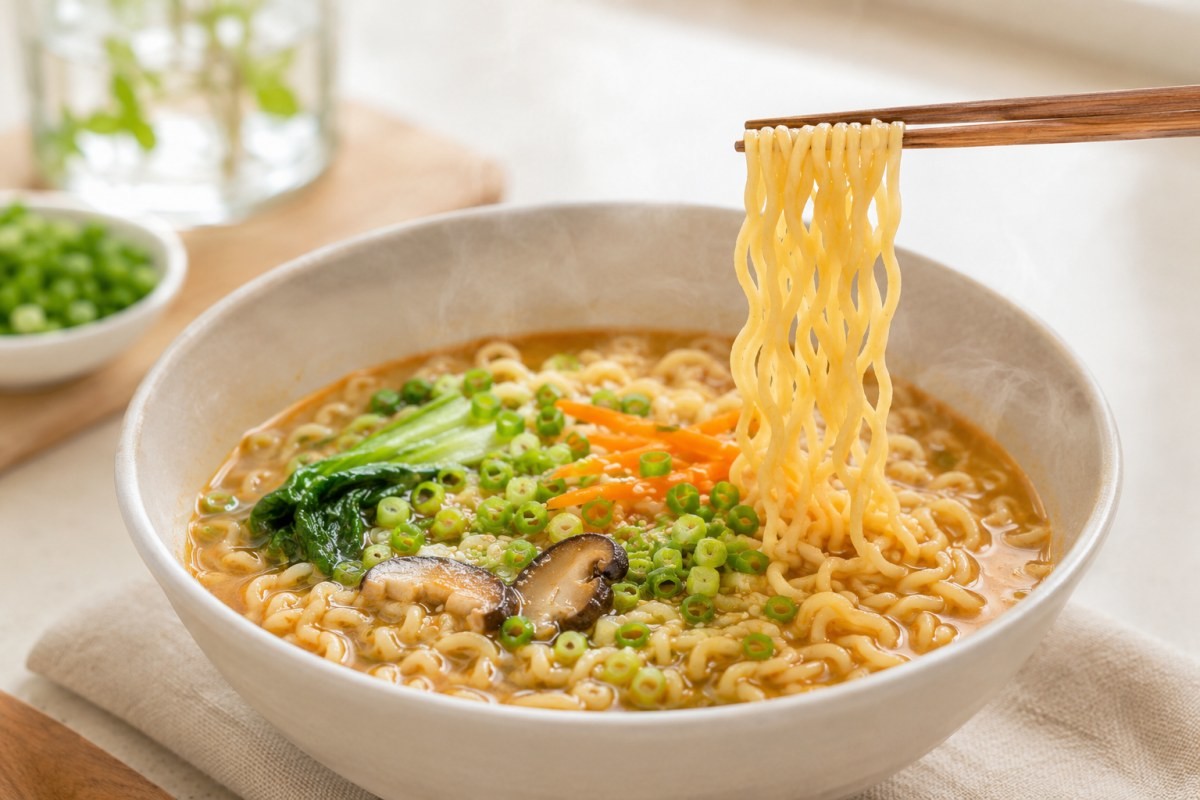 맛있는 라면. 기사 이해를 돕기 위해 AI로 제작한 자료 이미지.
