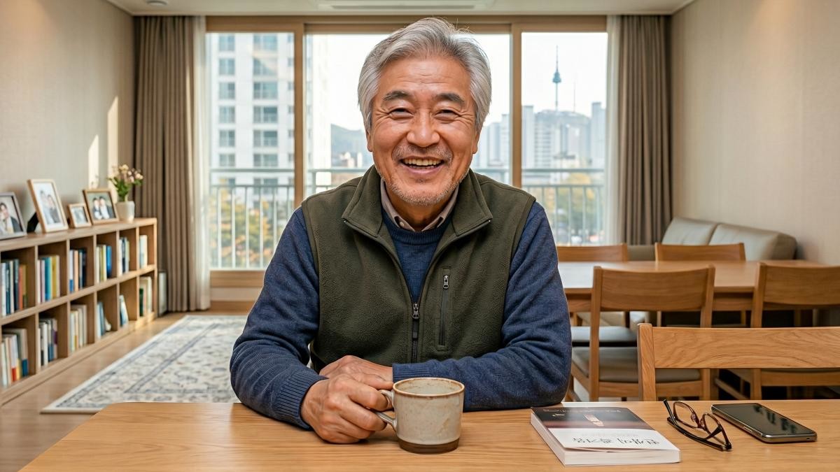 '60살 넘어 인생이 술술 잘 풀리는 중년들에겐 어떤 공통점이?!' 기사 내용 토대로 AI툴 활용해 제작한 자료사진.