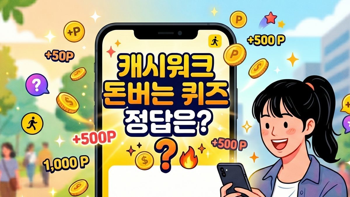 정답이 이거라니…'캐시워크 돈버는 퀴즈' 5월 15일 정답은?