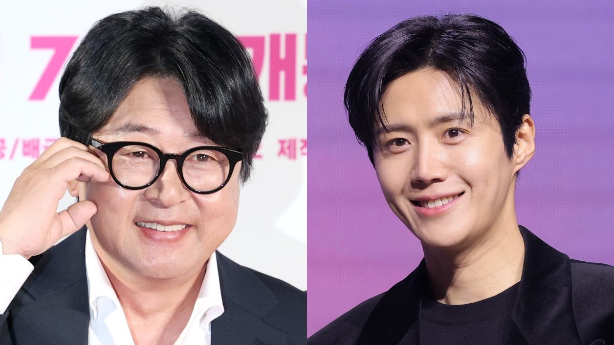 영화 '바이러스' 제작보고회 참석한 김윤석, 넷플릭스 시리즈 '이 사랑 통역 되나요?' 제작발표회 참석한 김선호 / 뉴스1