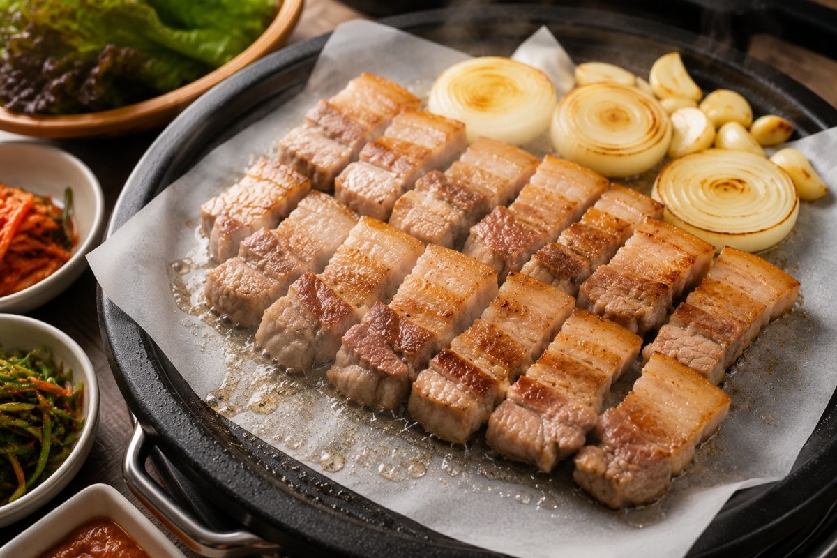 맛있는 삼겹살 / 기사 내용을 바탕으로 제작한 AI 이미지