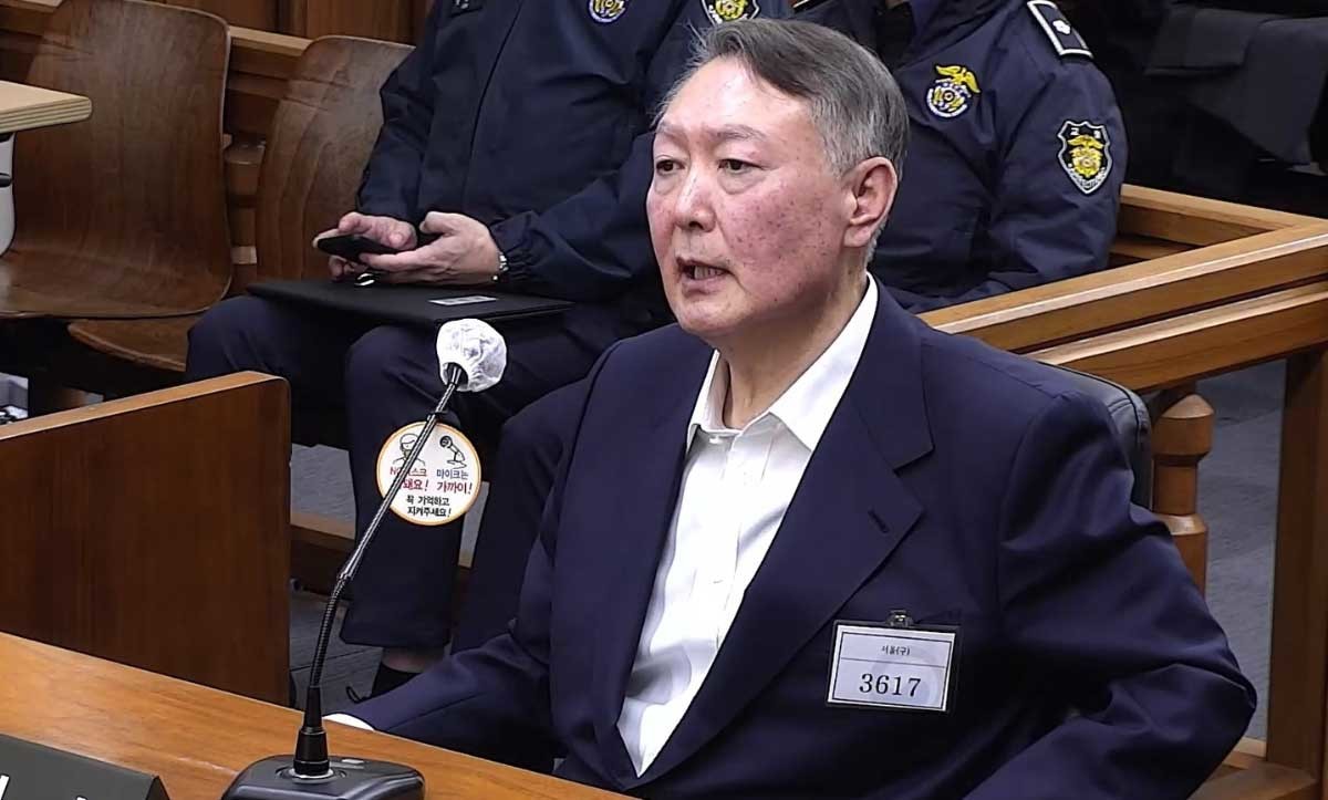 재판 중인 윤석열 전 대통령. / 뉴스1